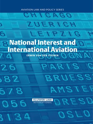 cover image of National Interest and International Aviation